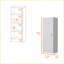 Garde-manger, porte simple avec 4 tablettes Miami | Moderne | Panneau de particules, mélamine