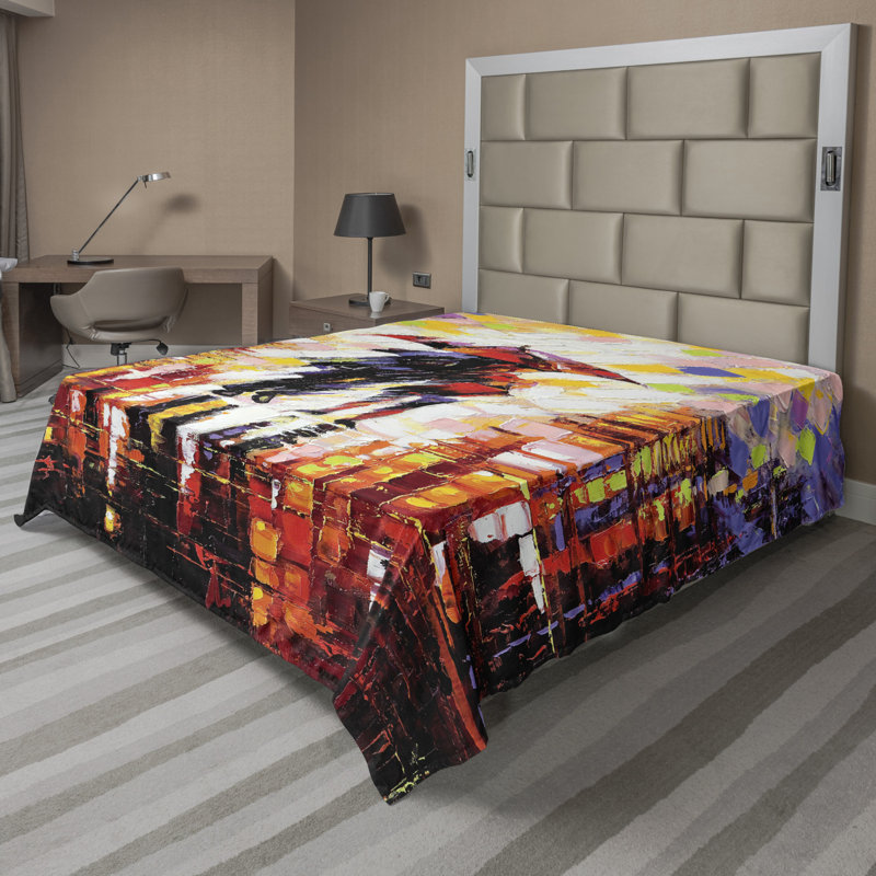 Microfiber No Pattern And Not Solid Color Flat Sheet, King