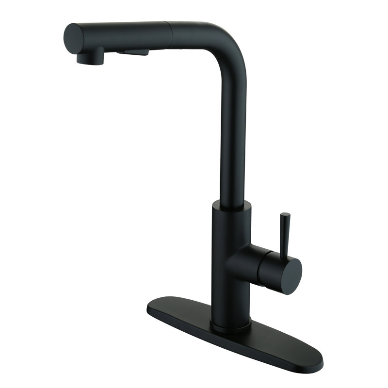 CMI Casmir Pull Out Kitchen Faucet, Black