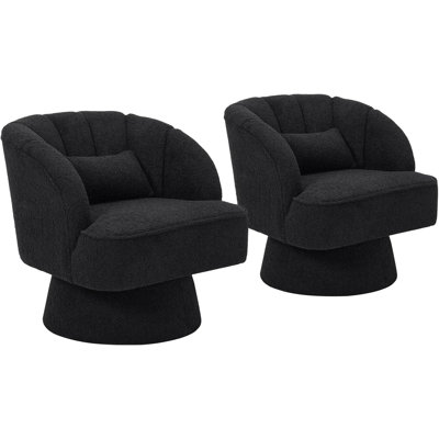 Upholstered Swivel Armchair