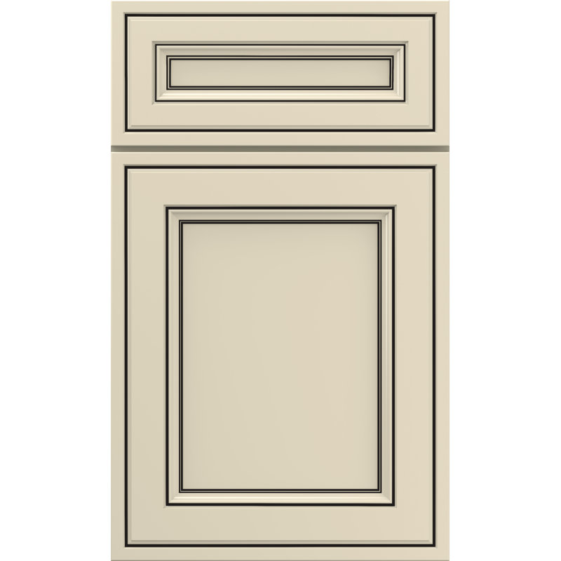 Dwelling Mountvale Door Sample, Maple, Parchment w/Onyx Glaze