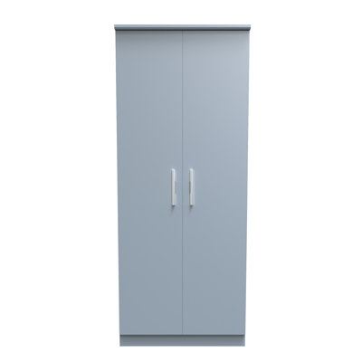 Fully Assembled Contrast 2 Door Wardrobe