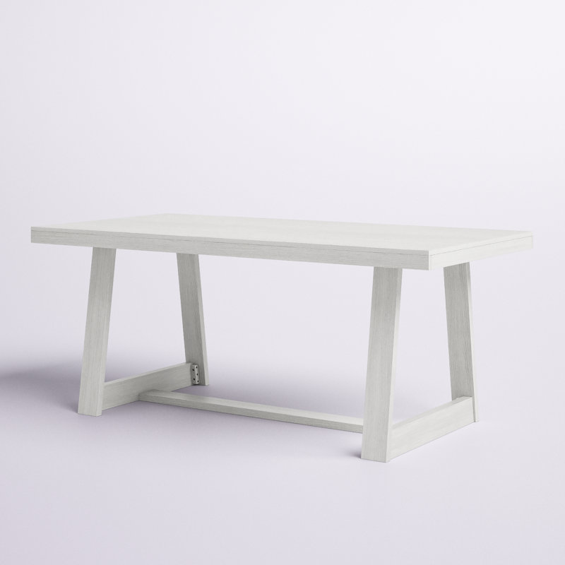 Table de salle à manger Linzy, Blanc brossé, L 36 po x L 72 po