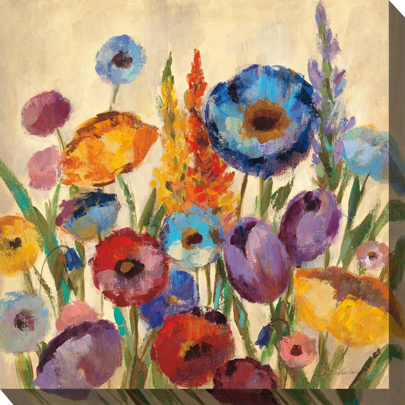 Zetta All-Weather Canvas Plants & Flowers Wall Decor