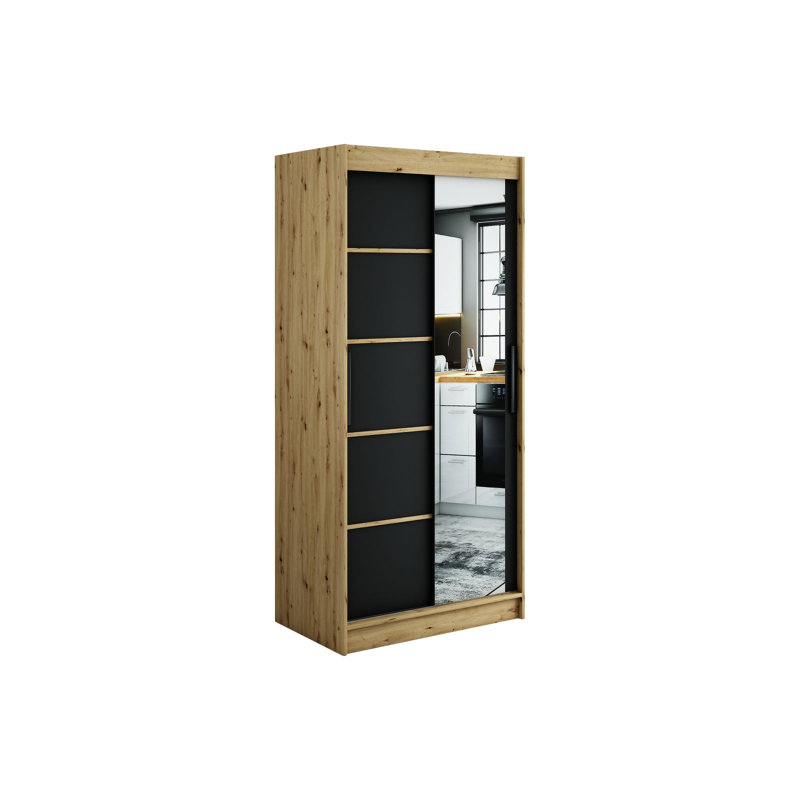 Lichtwardt Manufactured Wood Wardrobe, 200cm H x 100cm W x 62cm D