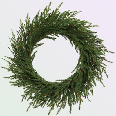 24" Real Touch Frasier Fir Wreath - Lifelike Christmas Wreath for Doors, Walls & Holiday Decor