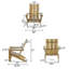 Chaise Adirondack pliante en bois massif Auton-656116416