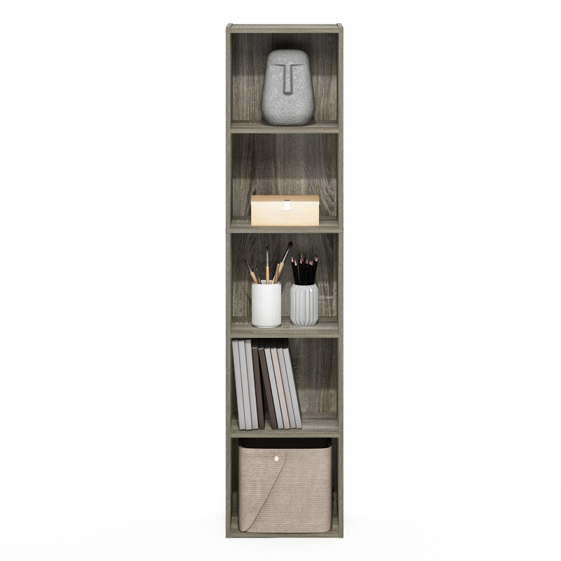 Bibliothèque standard Cannice, (5 tablettes) H 52,1 po x l 12 po x P 9,3 po, Chêne français