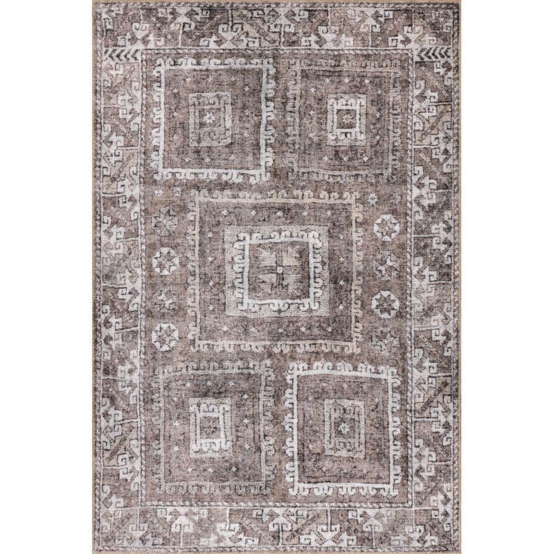 Tapis en chenille lavable Jax Antique Vintage, Rectangle 3 pi 10 po x 5 pi 3 po