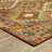 Hovey Tribal Diamond Machine Washable Gold/Red/Brown Area Rug Mat-1875091484