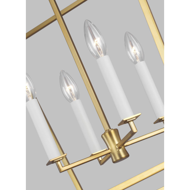 Southold 4 - Light Chandelier, Burnished Brass, 27.62" H x 18" W x 18" D