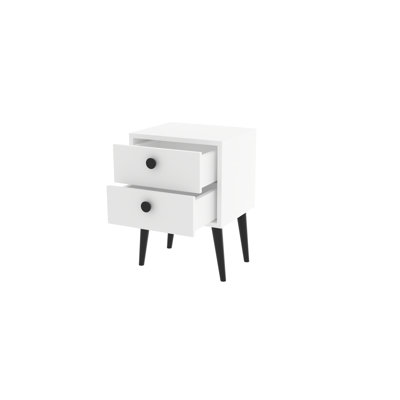 Whelington 40cm W Manufactured Wood Bedside Table