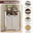 Corner Bathroom Cabinet With Open Storage & Adjustable Shelf-1623765794