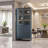 Display Cabinet With Glass Doors, LED Lights & Steel Frame-1348301317