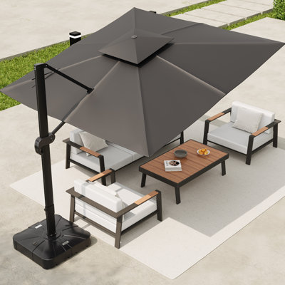 Parasol de patio en porte-à-faux 10 x 10 pi
