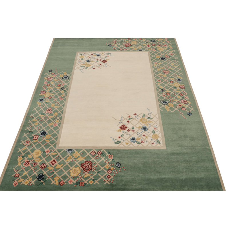 One-of-a-Kind Rectangle 9'1" X 12' Hand Knotted Area Rug