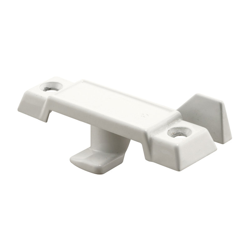 Serrure de ceinture Prime-Line, loquet à déport profond, saillie de 1/8 po, convient aux fenêtres en métal à simple et double guillotine, moulée sous pression, peinte en blanc, (paquet simple)