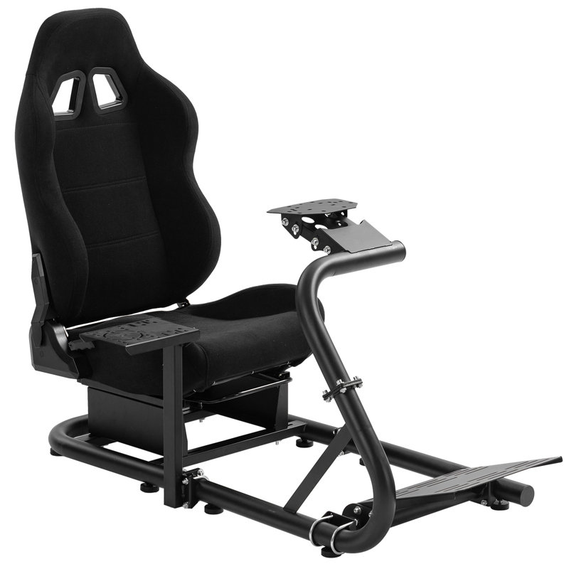 Anman Racing Simulator Wheel Stand with Seat fit Logitech Thrustmaster NO Steering Wheel Pedal
