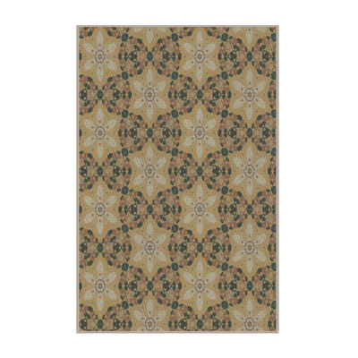 Tapis beige/bleu à motifs Portico
