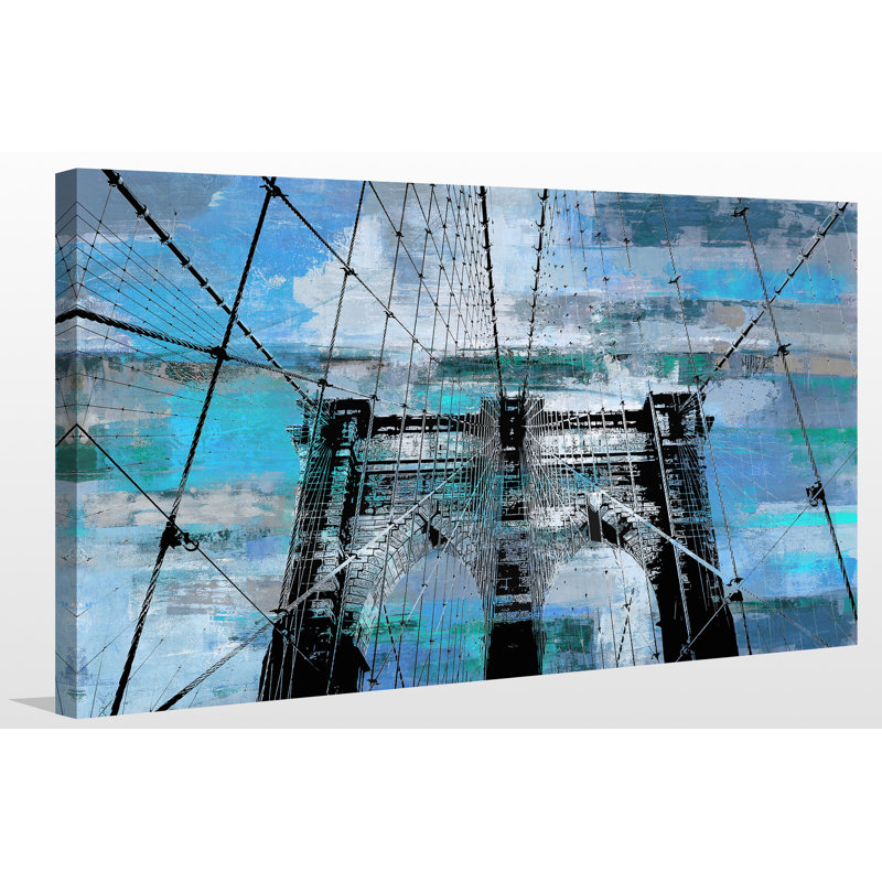 « brooklyn bridge iv », reproduction d’impression sur toile tendue, H 18 po x l 30 po