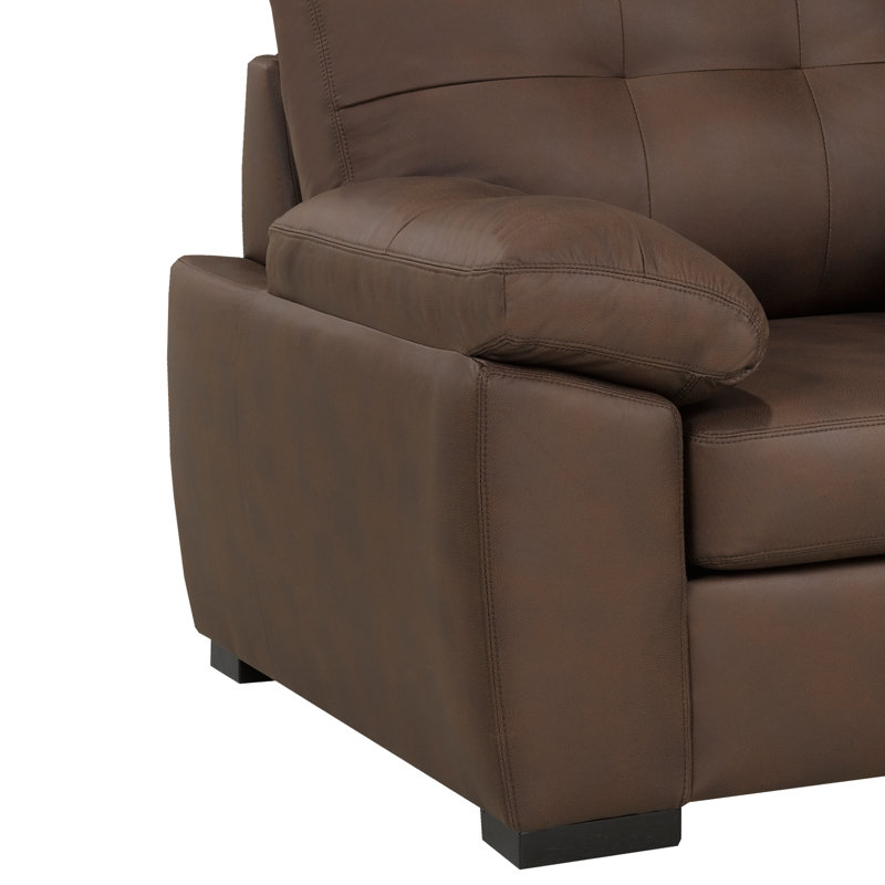 Chaise en tissu Baynes, chocolat, Chocolat