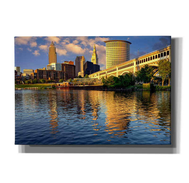 "Epvel Graffiti" Cleveland Ohio "par Rick Berk, art mural sur toile, H 18 po x l 26 po x P 0,75 po
