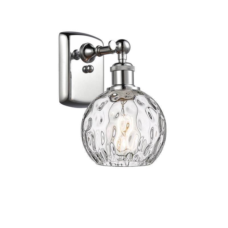 Shauna Armed Sconce, No Bulb Included, Polished Chrome