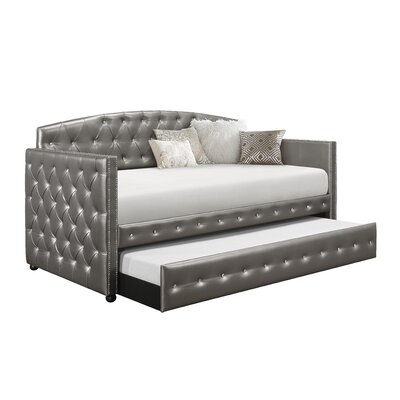 Mercer41 Bertie Upholstered Daybed with Trundle & Reviews | Wayfair