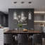 Square Crystal Column Glass Chandelier-129036986-129036984