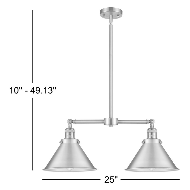 Paylor 2 - Light Kitchen Island Pendant, No Bulb Included, Matte Black, Matte Black