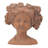 Visage Head Bust Planter, Brown - Home Wall Planter