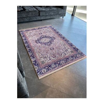 Tapis décoratif lavable à la machine Vintage