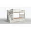 Lit superposé double au-dessus de double avec tablettes et 6 tiroirs de rangement-579989297