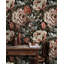 Papier peint floral pivoine aux tons pastel