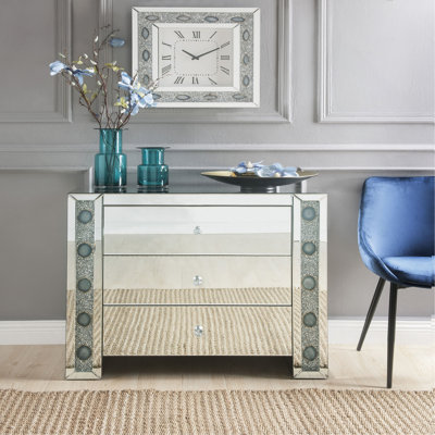 Console avec miroir et fausse agate (assemblée)