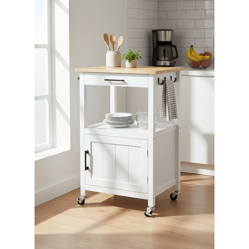 89cm H x 55cm W Utility Cart, White