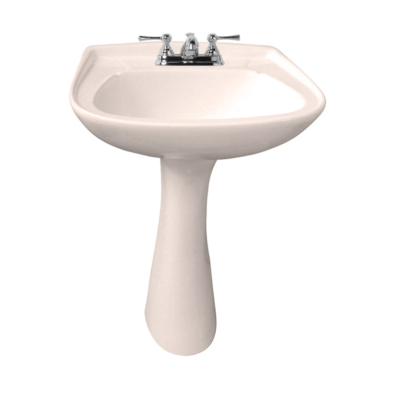 Barclay 17.75'' Bisque Vitreous China Rectangular Bathroom Sink with Overflow