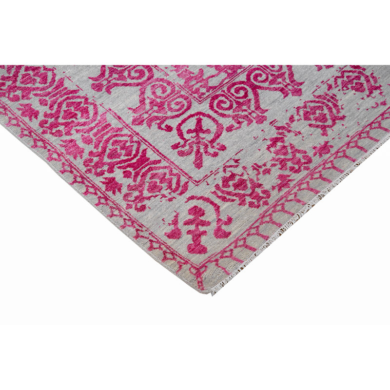 Wool Geometric Area Rug, Rectangle 9' x 12'