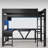 Full Loft Bed With Built-In L-Shaped Desk, Led Light And Charging Station-728648416