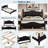 Desirree Retro Style Platform Bed with Wooden Slat Support-1771550021-1771550043