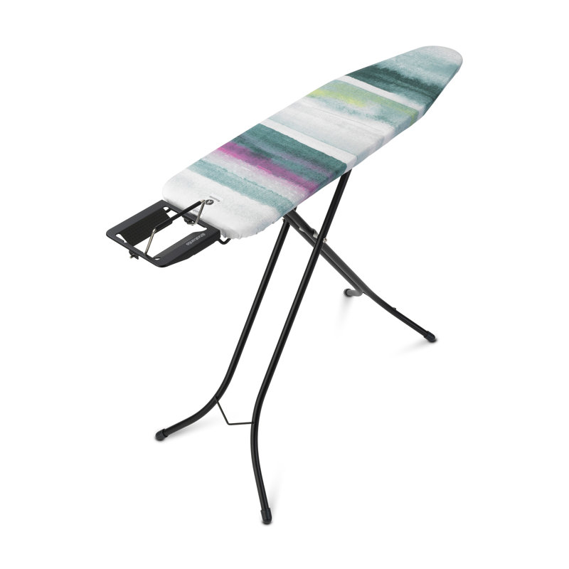 Brabantia Size A Ironing Board with Steam Iron Rest, White/Green