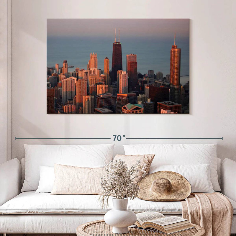 Sirci Chicago Sunset Glow, H 32 po x l 48 po