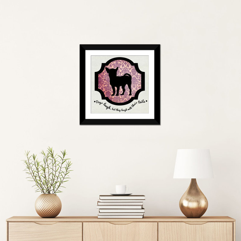 « chihuahua ii », reproduction sur toile tendue "5by5collective, H 18 po x l 18 po x P 1,5 po, Toile avec cadre noir
