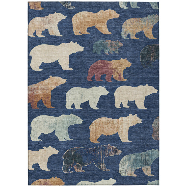 Machine Washable Indoor/Outdoor Adalaide ACN2338 Lodge Rug