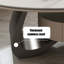 Table basse ovale en bois fritté gris-1401975428