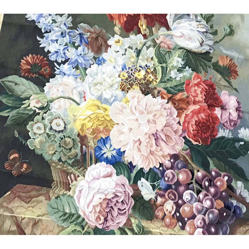 Hand-Knotted High-Quality Multi-Colored Area Rug