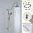 Shower Head With Handheld Shower System With 8" Rain Shower Head (Roughin Valve Included)-129525210