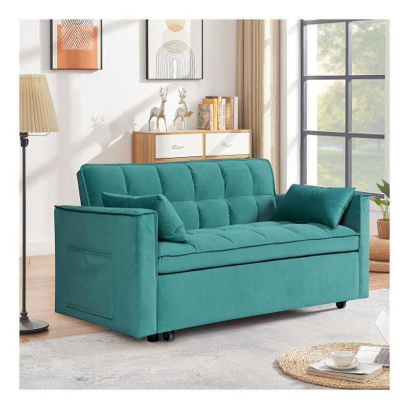 Canapé moderne avec canapé et dossier Mobilier de salon doux et confortable Canapé-lit convertible 3 en 1 pour chambre à coucher