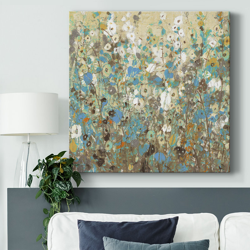 Fleurs pour vous I - reproduction sur toile tendue, H 8 po x l 8 po x P 1,5 po