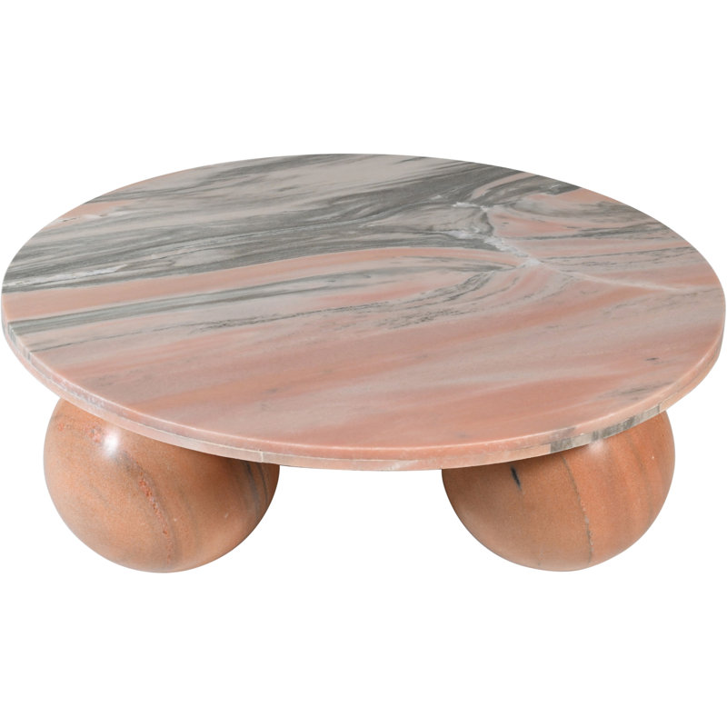 Hizki Marble Top Coffee Table, Pink